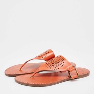 Tory Burch Orange Daniela Sandals Thong